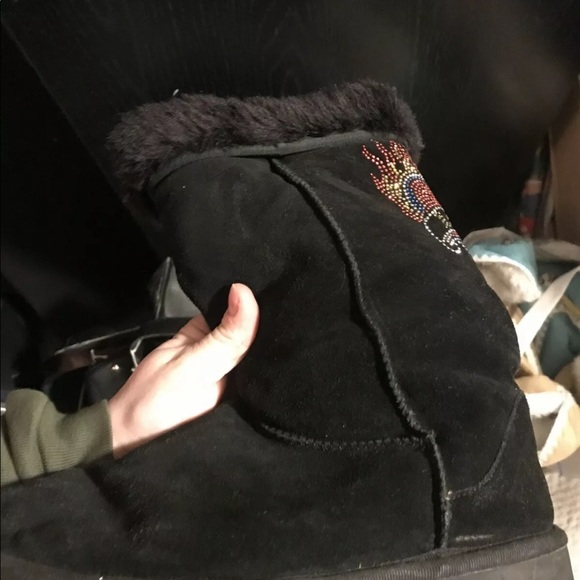 Steve Madden ugg style boots jewels love - Picture 3 of 8